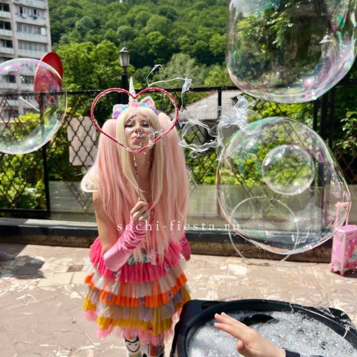 Шоу мыльных пузырей в Мурманске