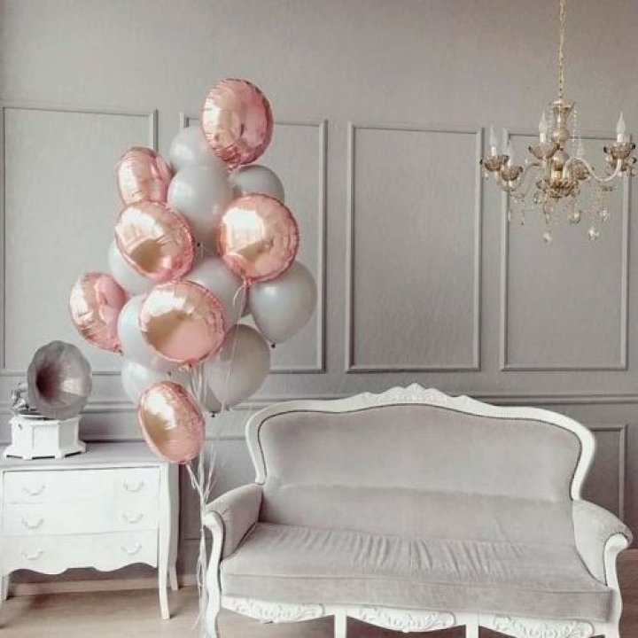 Фонтан шаров "Софт рози" в Мурманске