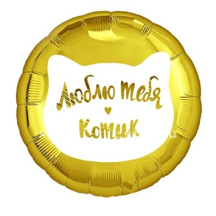 Фольгированный шар "Люблю тебя, Котик" в Мурманске