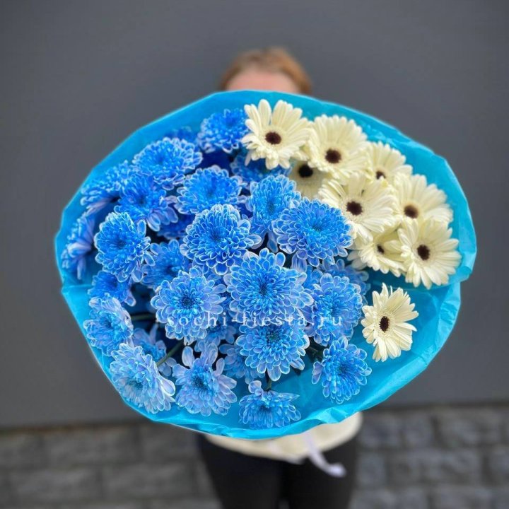 Букет хризантем и гербер в Мурманске