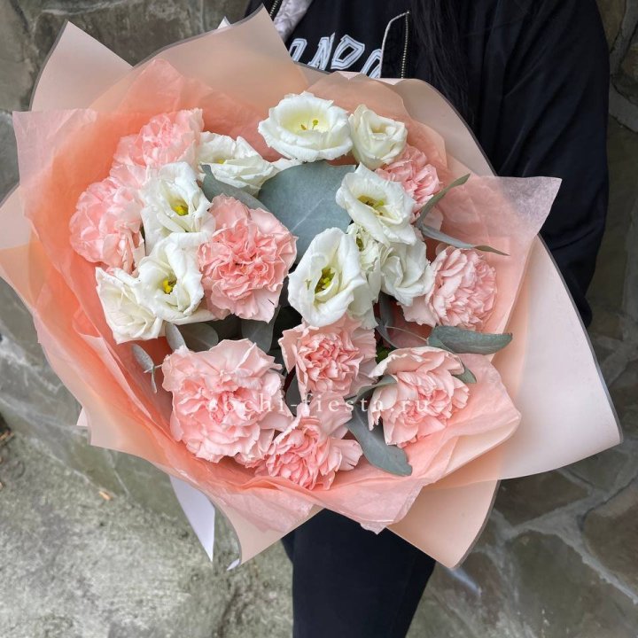  Букет диантусов "Пич" в Мурманске