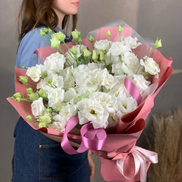 Букет эустом "Пудра" в Мурманске