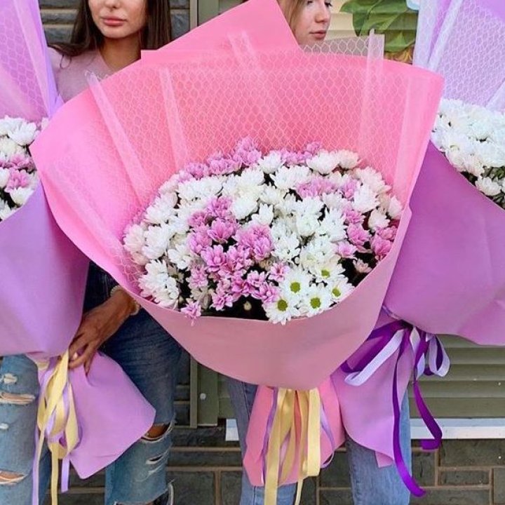 Букет хризантем №3 в Мурманске