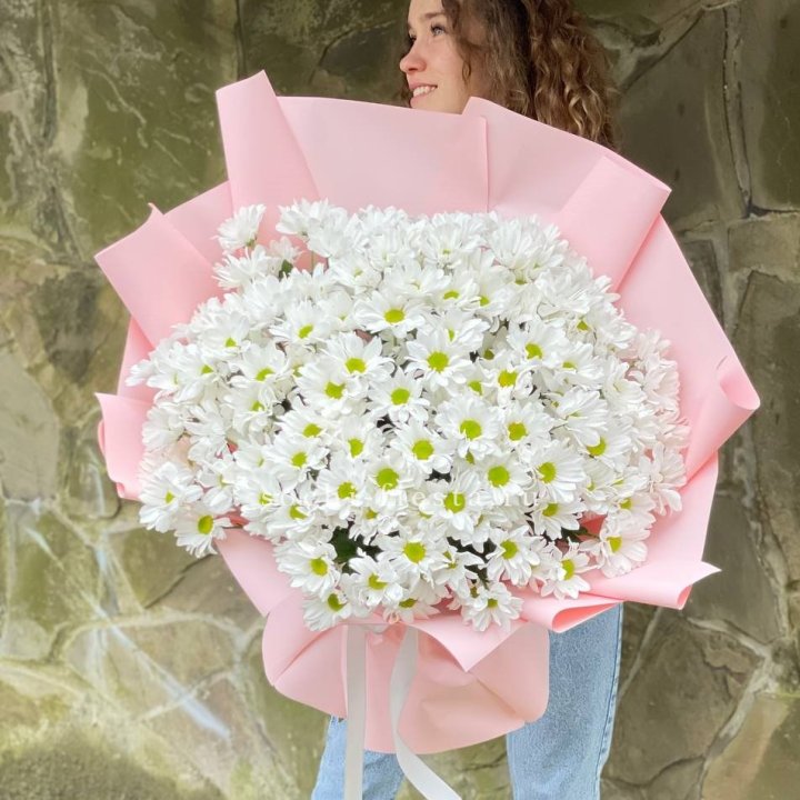  Букет хризантем "Крем" в Мурманске