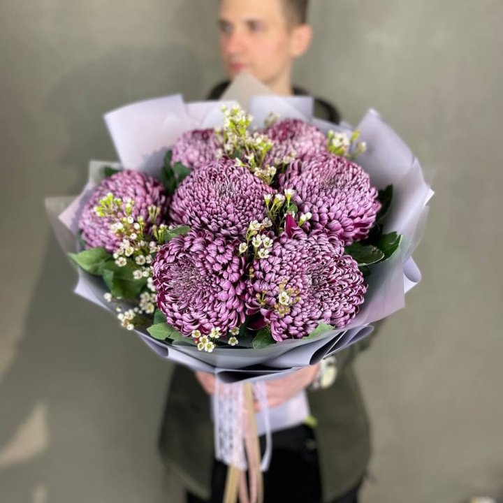 Букет хризантем "Палермо" в Мурманске