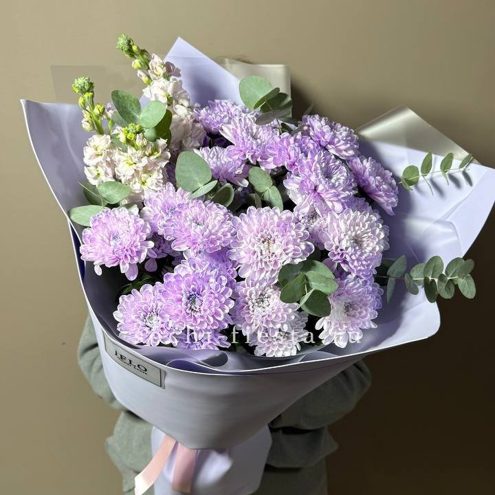 Дуо хризантема и маттиола в Мурманске