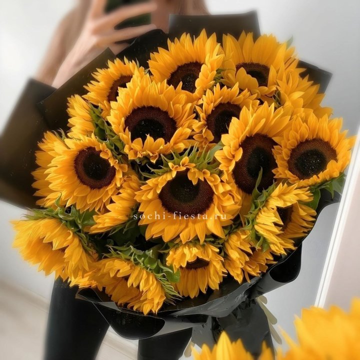 Букет подсолнухов "Гига" в Мурманске