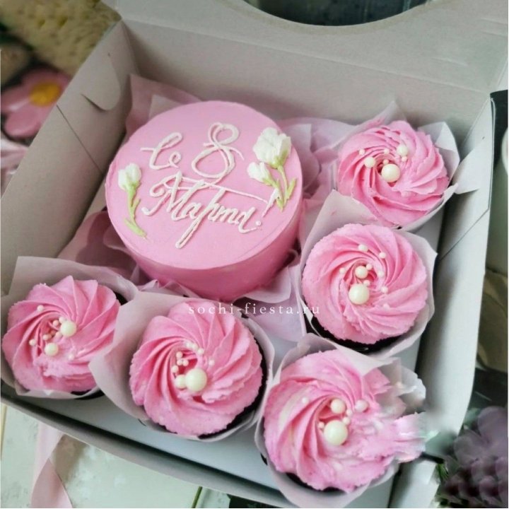 Капкейки и бенто-торт "8 марта!" в Мурманске