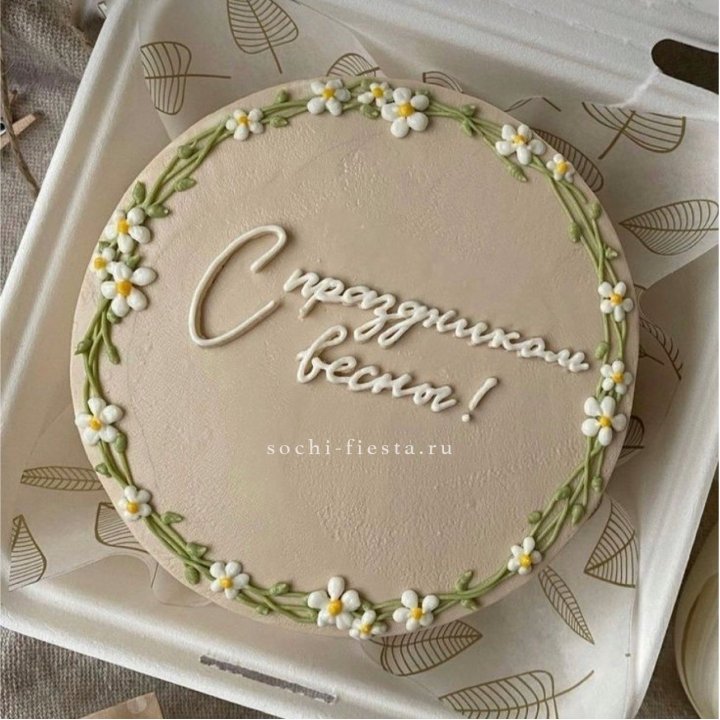 Бенто-торт "C праздником весны!"  в Мурманске