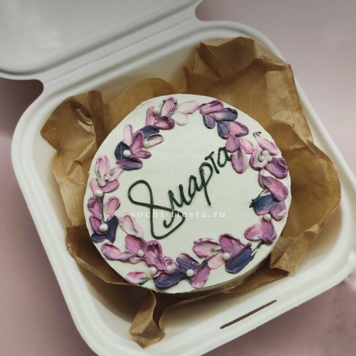 Бенто-торт "8 марта цветы"  в Мурманске