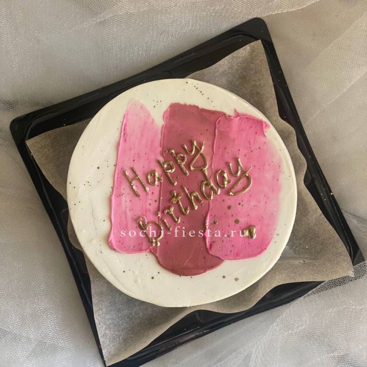 Бенто-торт "С днём рождения" пастель в Мурманске