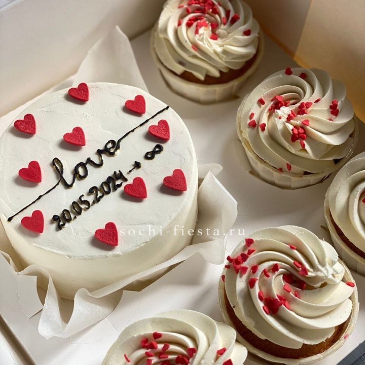 Капкейки и бенто-торт "Любимые" в Мурманске