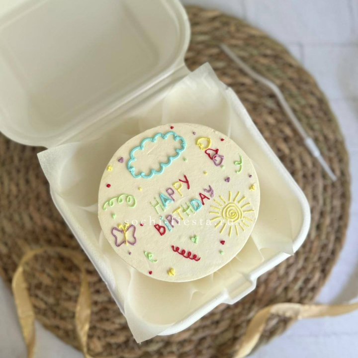 Бенто-торт "С днем рождения!"  в Мурманске