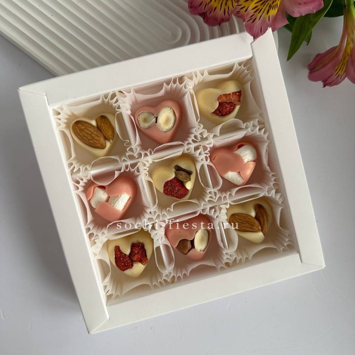 Набор конфет из бельгийского шоколада Сердца в Мурманске
