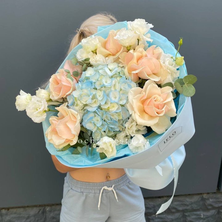 Сборный букет "Голубой закат" в Мурманске