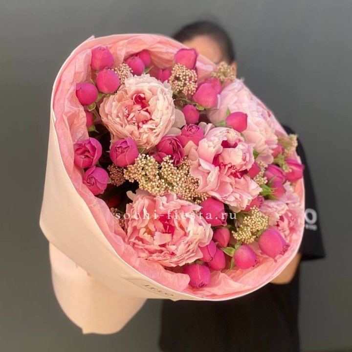  Букет с пионами "Преференс" в Мурманске