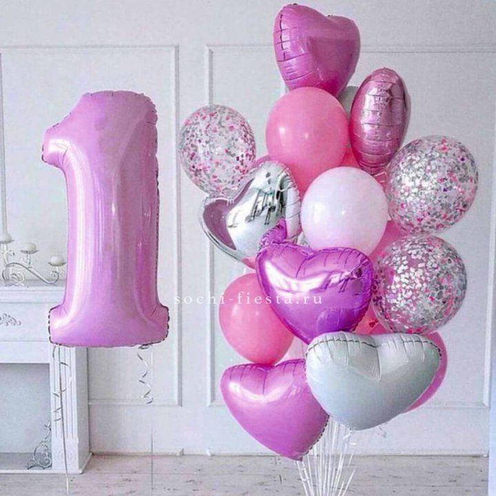 Набор шаров "С днем рождения" в Мурманске