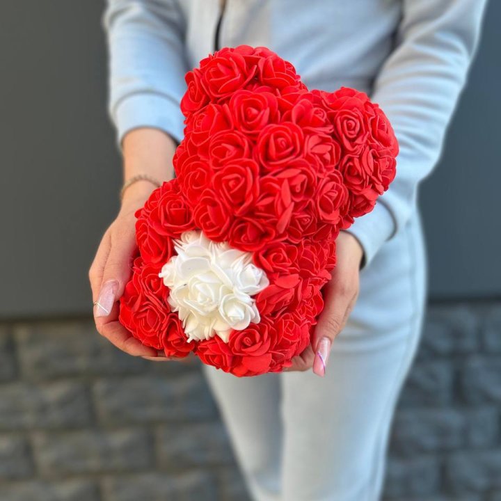 Медведь с белым сердцем в Мурманске