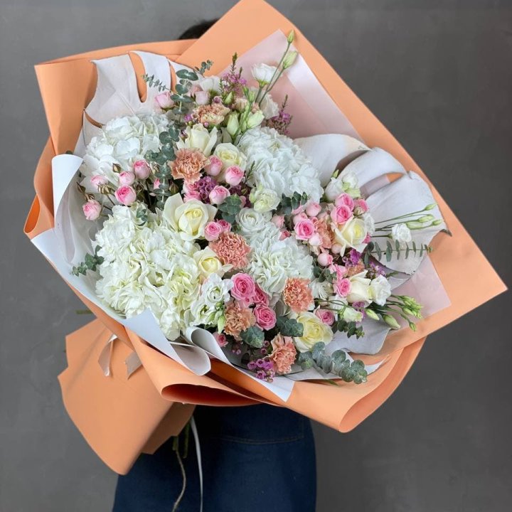 Макси-букет кремовый в Мурманске