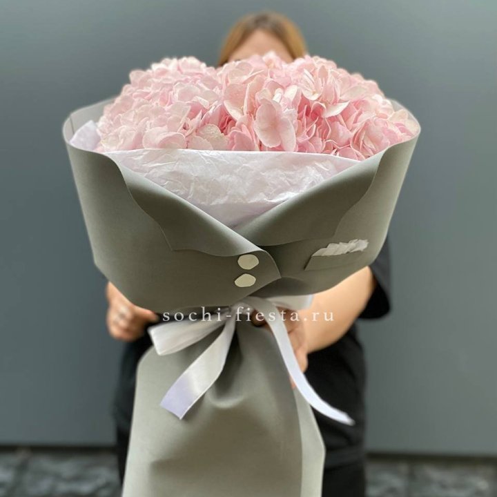  Букет  пиджачок из 5 гортензий в Мурманске