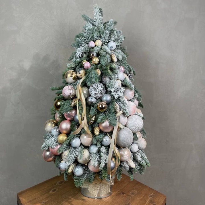 Новогодняя ёлка из веток датского нобилиса в Мурманске