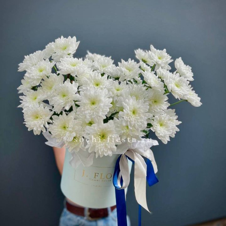 Коробка с хризантемами №3 в Мурманске