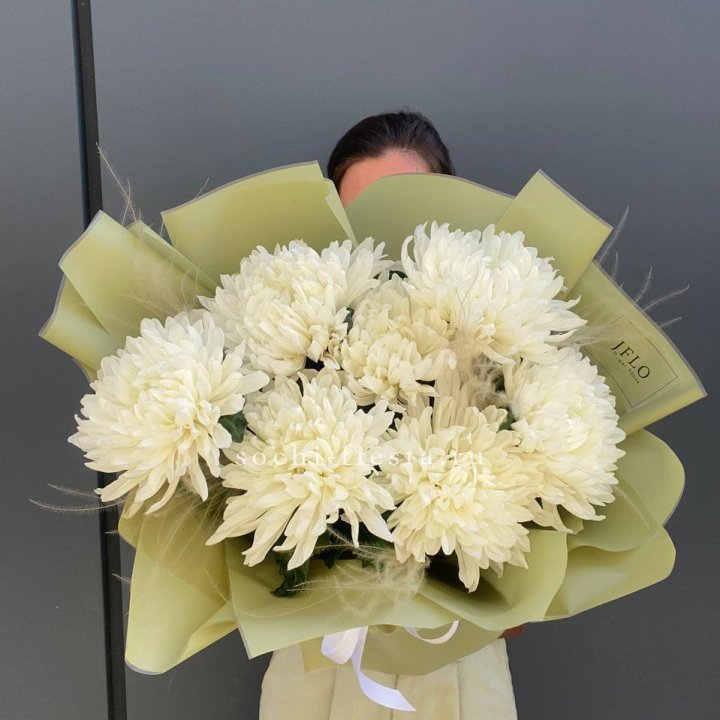 Букет одноголовых хризантем  в Мурманске