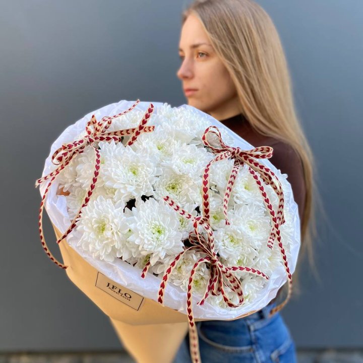 Букет "Хризантемы с любовью" в Мурманске