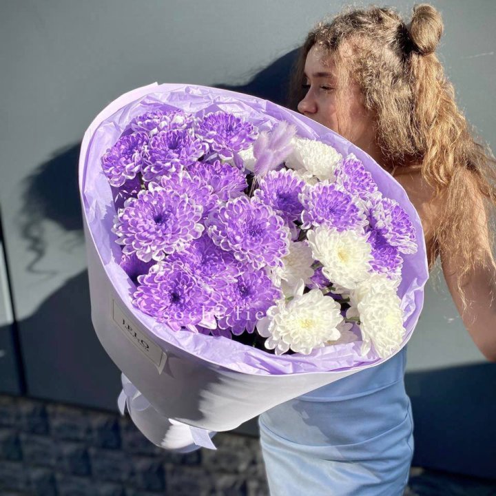  Букет хризантем "Сирена" в Мурманске