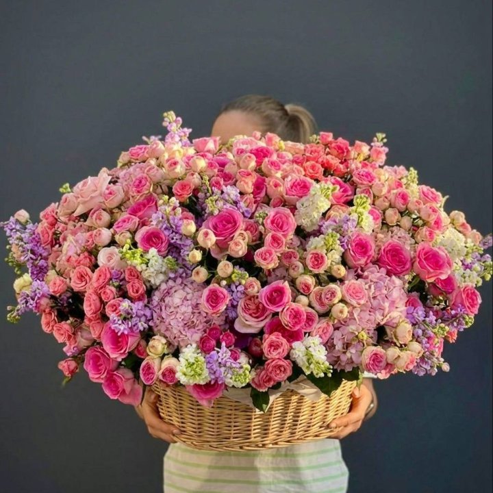 Цветочная корзина гигант №5 в Мурманске