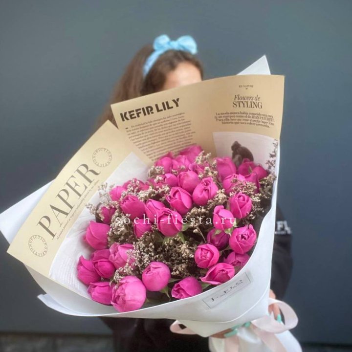 Пионовидные розы баблс №3 в Мурманске