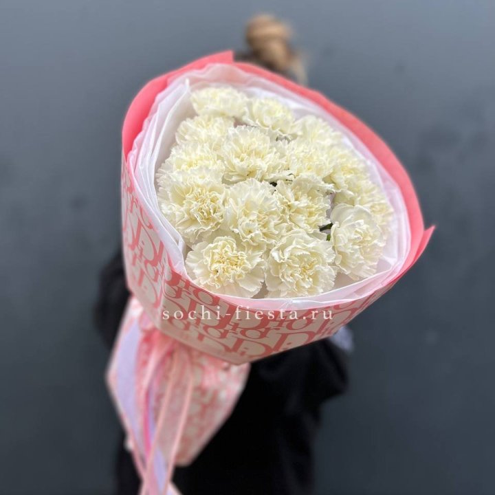 Белые диантусы №2 в Мурманске