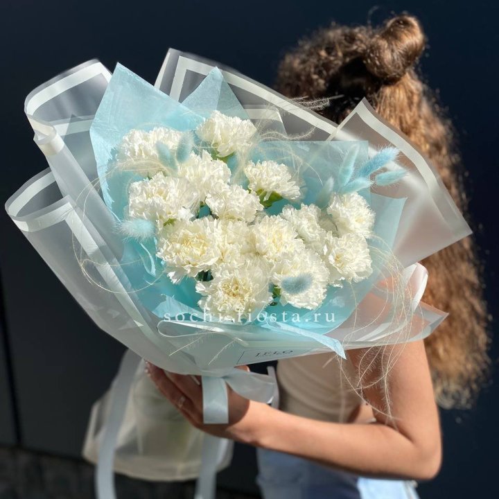 Воздушный букет из диантусов  в Мурманске