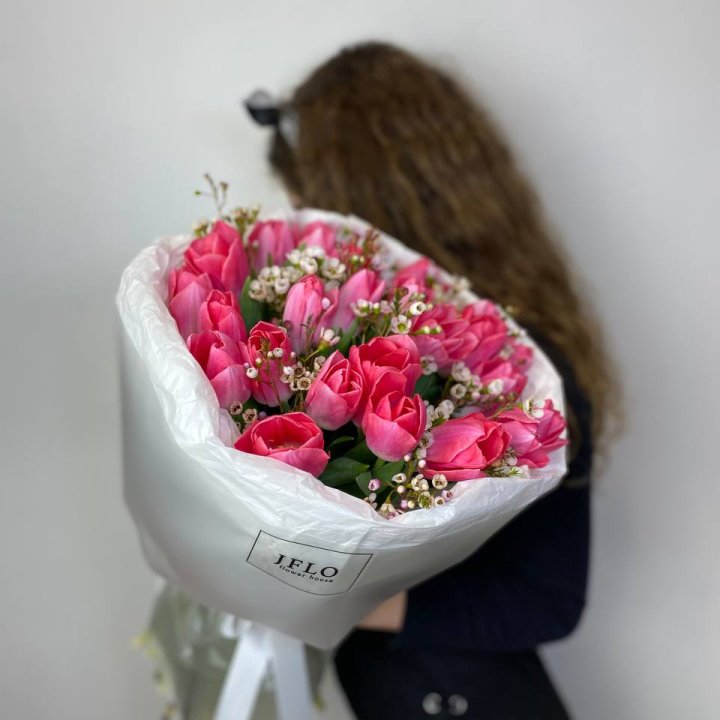 Дуо тюльпаны с хамелациумом в Мурманске