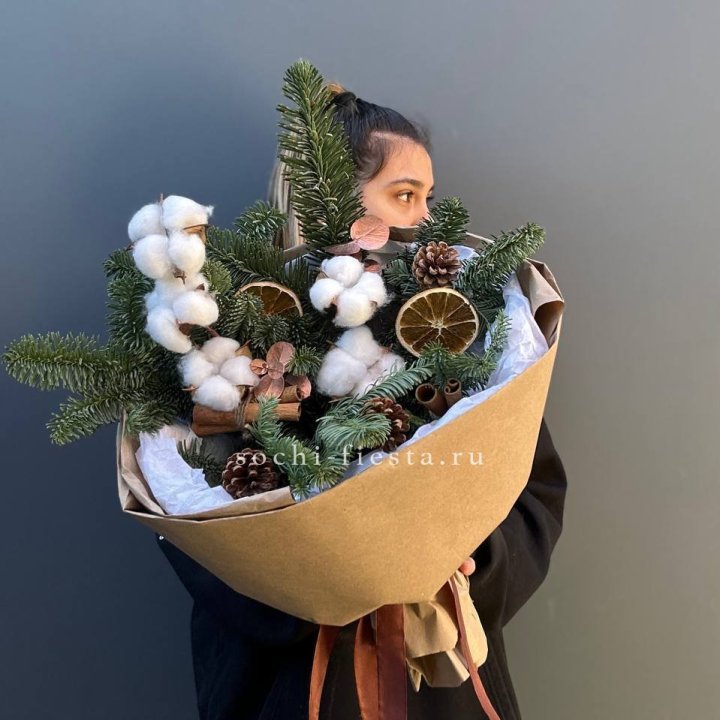 Зимний букет с нобилисом в Мурманске