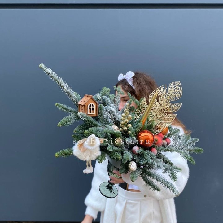 Композиция в бокале огненная  в Мурманске