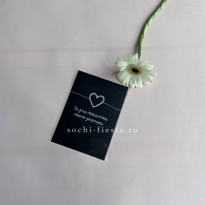 Открытка к букету "Ты для меня очень много значишь" в Мурманске