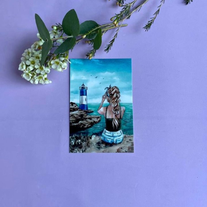 Открытка к букету "Океан" в Мурманске