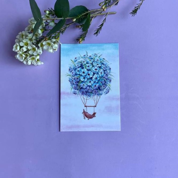 Открытка к букету "Флоростат" в Мурманске