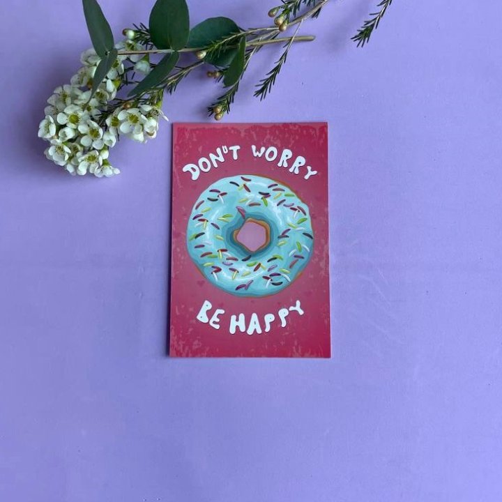 Открытка к букету "Не волнуйся..." в Мурманске