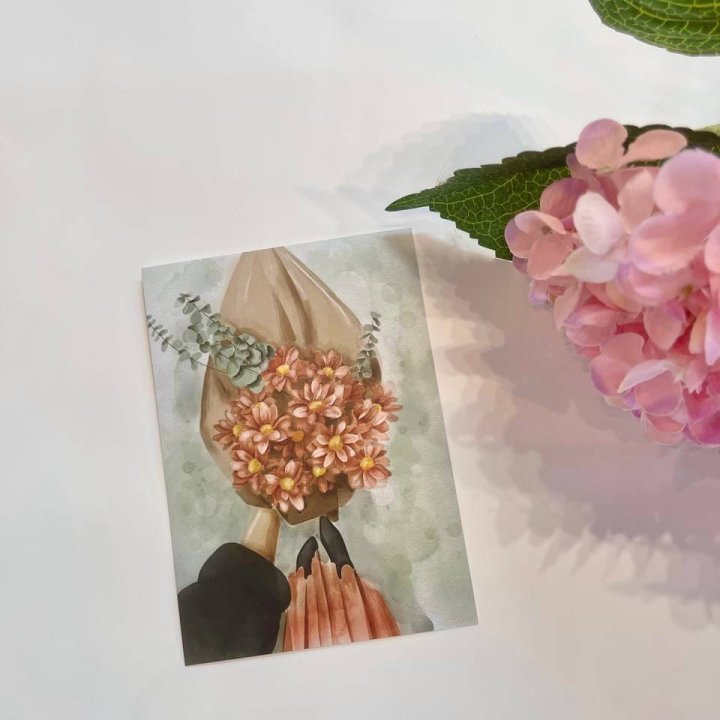 Открытка к букету "Букет" в Мурманске