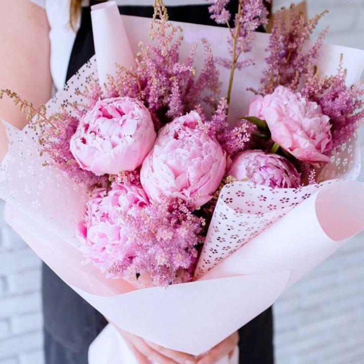 Букет пионов "Мелиса" в Мурманске