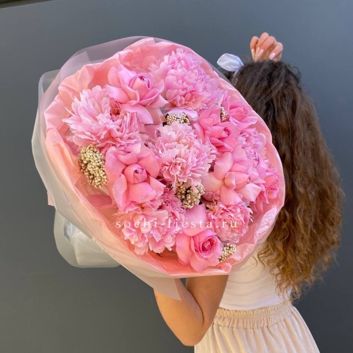  Букет с пионами "Пинки" в Мурманске