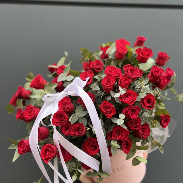 45 Красных роз в боксе "Сеньёрита" в Мурманске