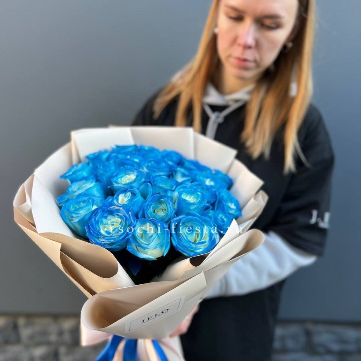 Букет синих роз блю логан в Мурманске