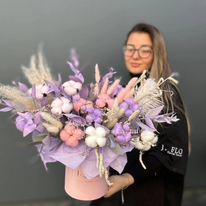 Авторский бокс с сухоцветами №4 в Мурманске