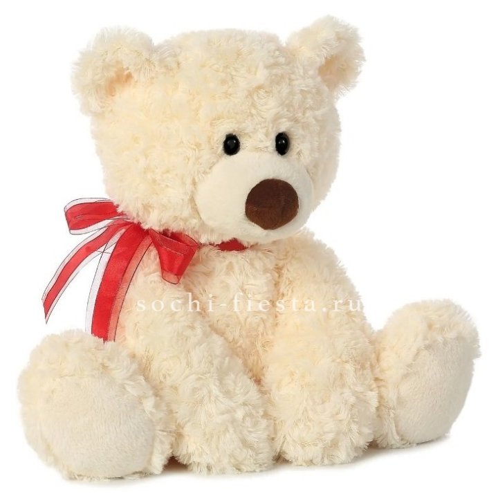 Белый плюшевый мишка  в Мурманске