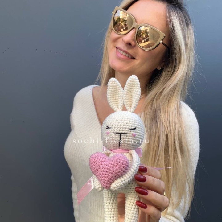 Зайка с сердцем ручной работы в Мурманске