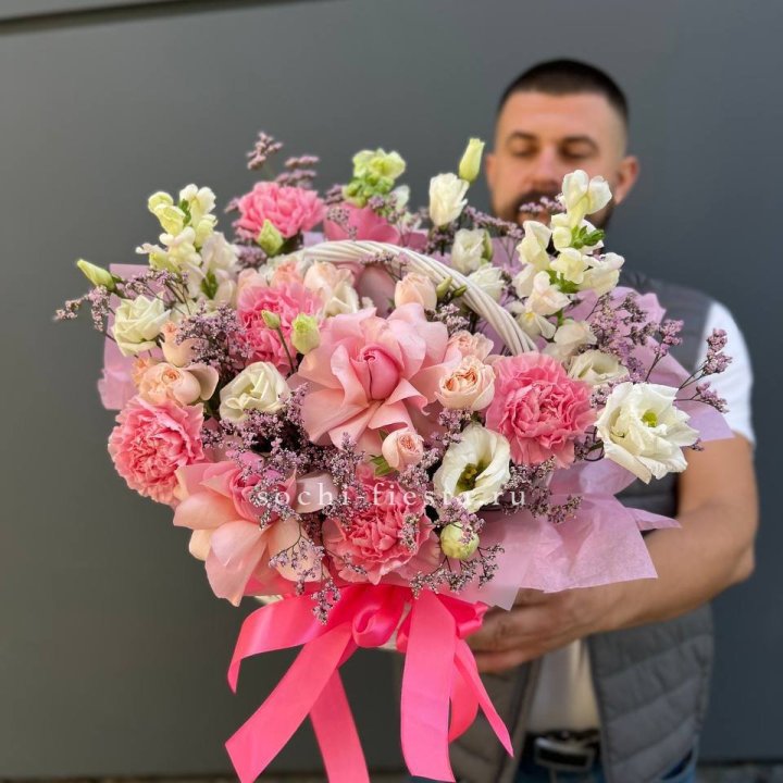 Цветочная корзина №1 в Мурманске