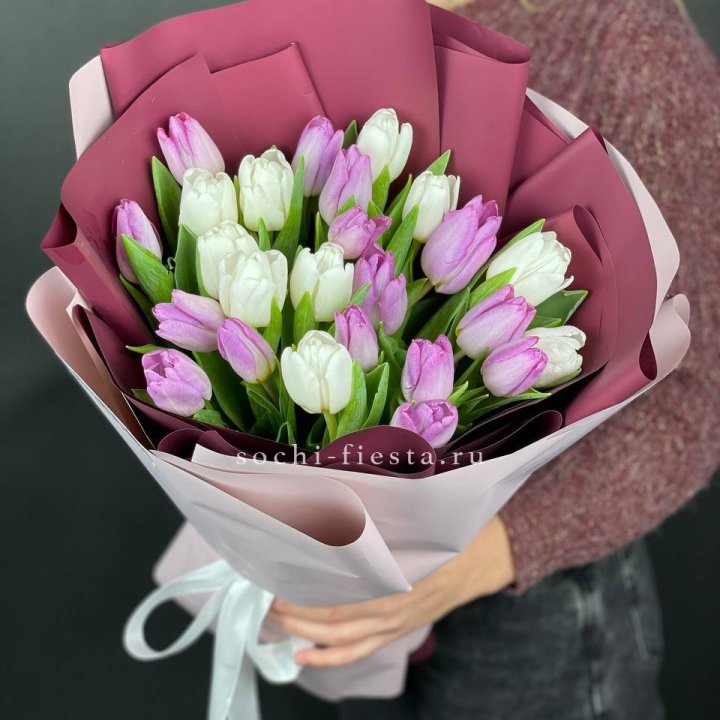 25 тюльпанов микс в Мурманске